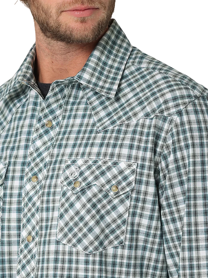 Wrangler Men's Retro Western Green Shirt