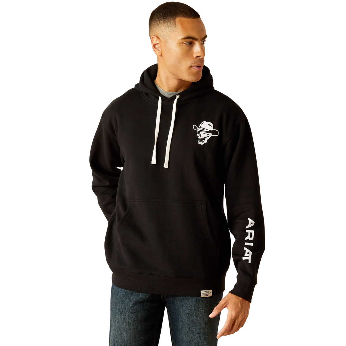 Ariat Unisex Sendero Winking Skull Black Hoodie