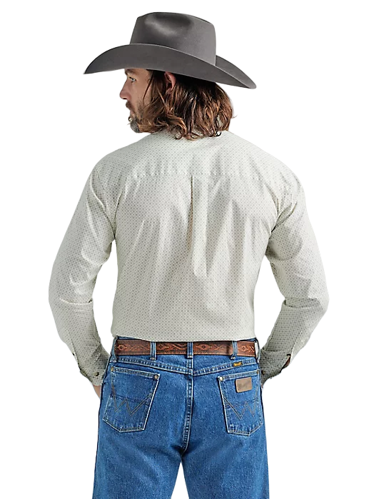 Men's George Strait Long Sleeve Green Shirt - Quality Western Style