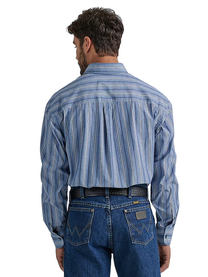 Wrangler George Strait Chemise tissée à manches longues avec Wrangler George Strait Chemise tissée à manches longues avec