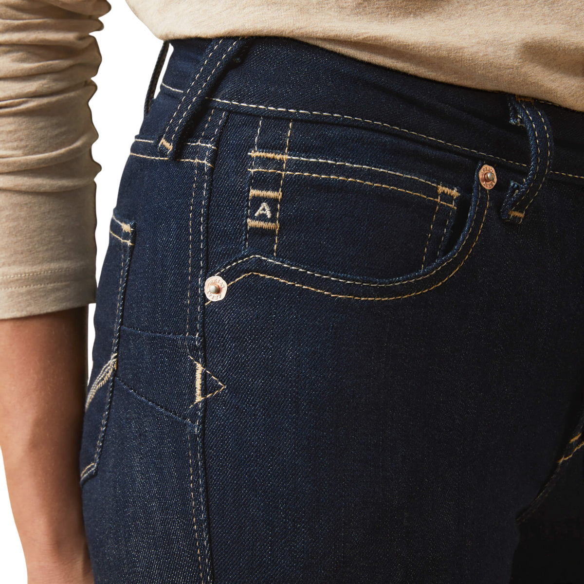 Ariat Women's Blue Real High Rise Selma Boot Cut Jeans