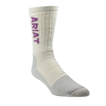 Ariat Midweight Merino Wool Blend Steel Toe Work Sock