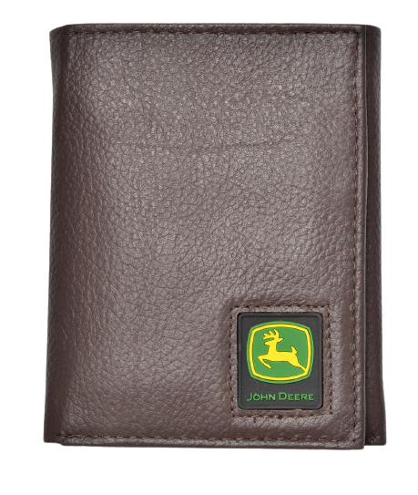 Gem Dandy Men's John Deere Pebble Trifold Wallet