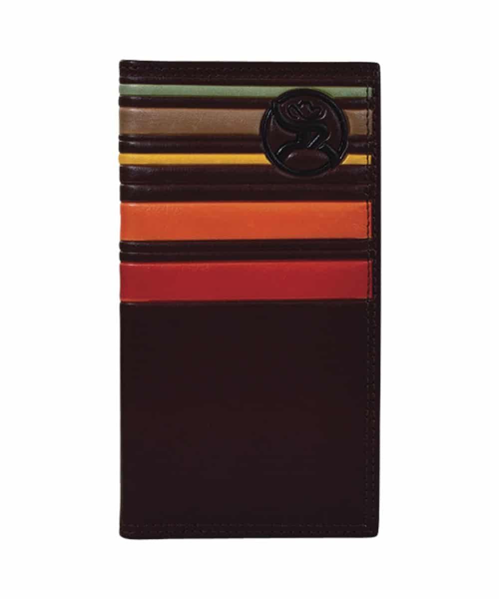 Hooey Leathers Trenditions Roughy Sunset Stripe Rodeo Wallet