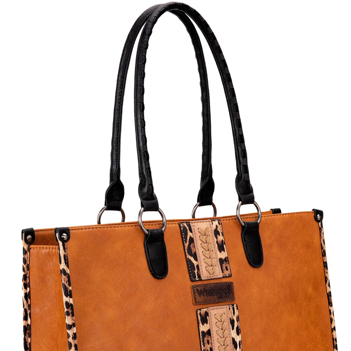 Wrangler Women's Brown Leopard Tote