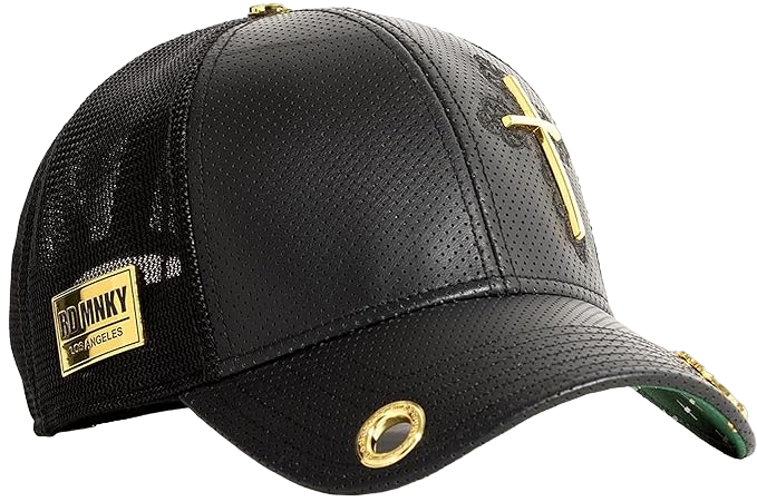 Red Monkey Men's Triumph Cross Black Trucker Cap