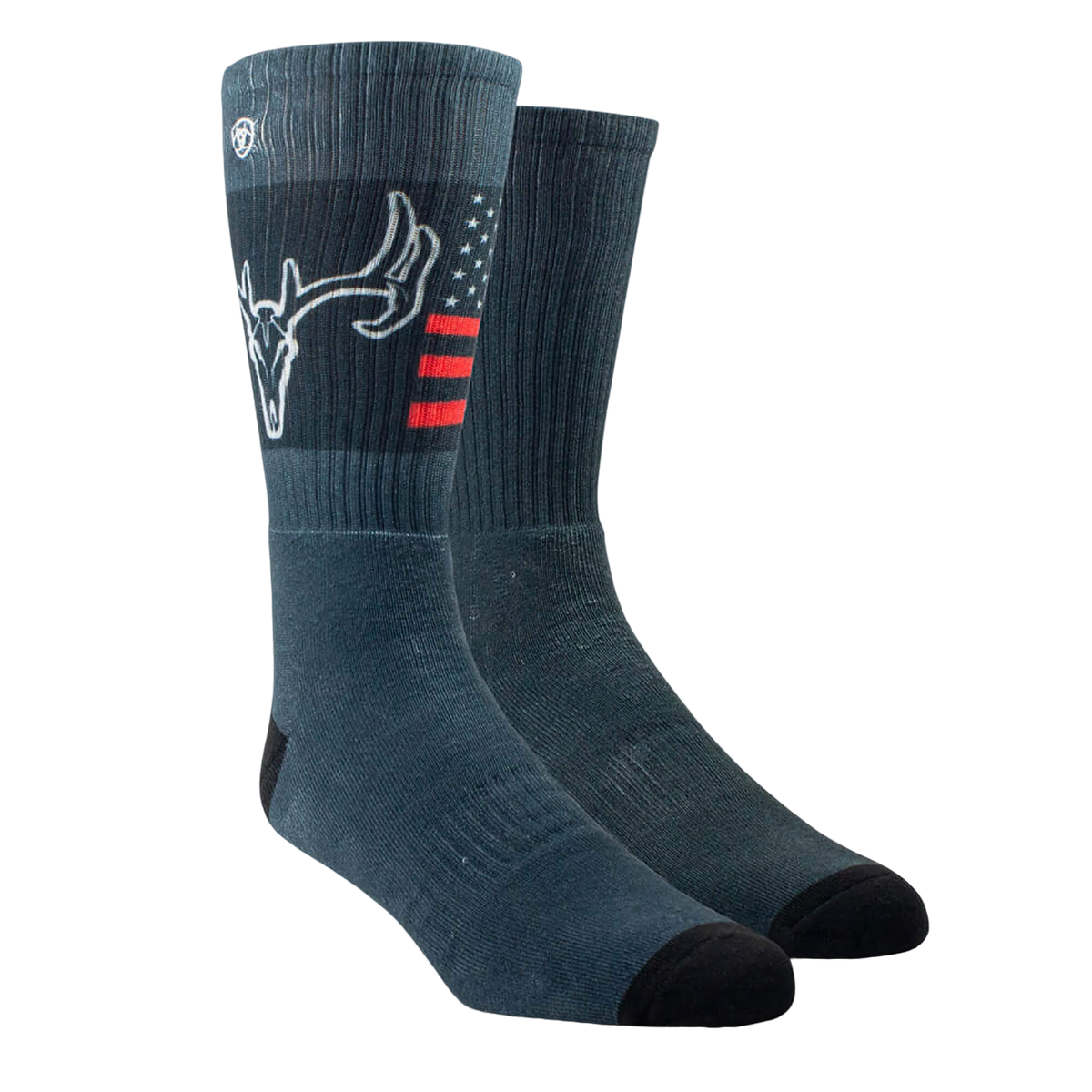 Ariat Patriot Graphic Crew 2 Pack Socks