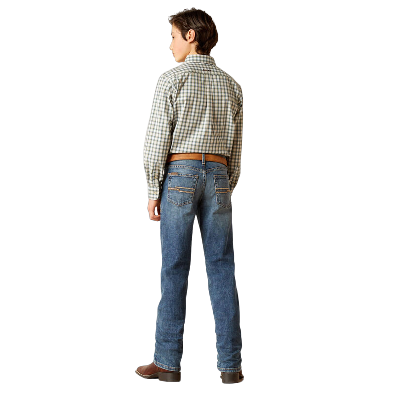 Ariat Boy's Paul Medium Wash Slim Fit Straight Leg Jeans