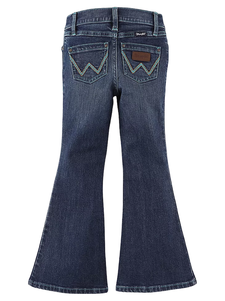 Wrangler Youth Girl's Flare In Juliet Blue Jeans