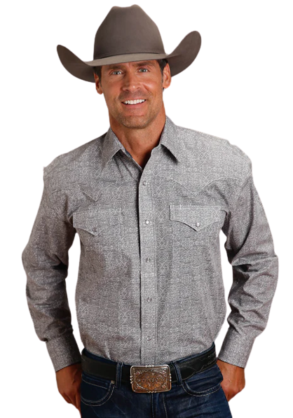 Stetson Apparel Men's Stetson Shadow Medallion Shirt