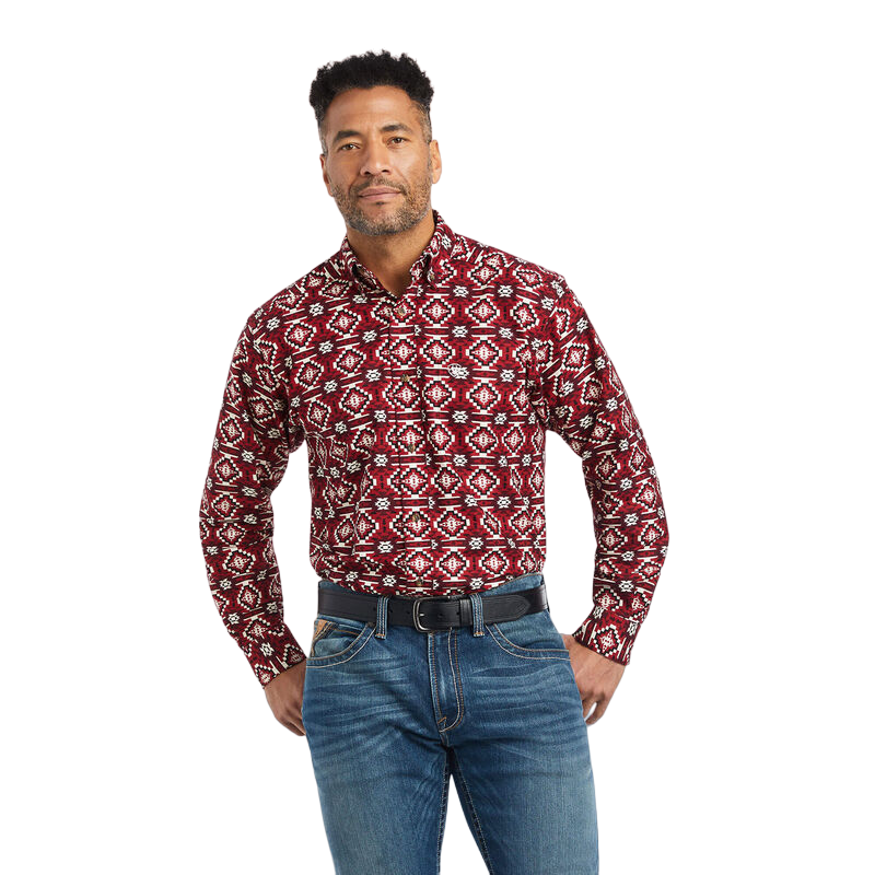 Ariat Men's Wylie Classic Red Shirt