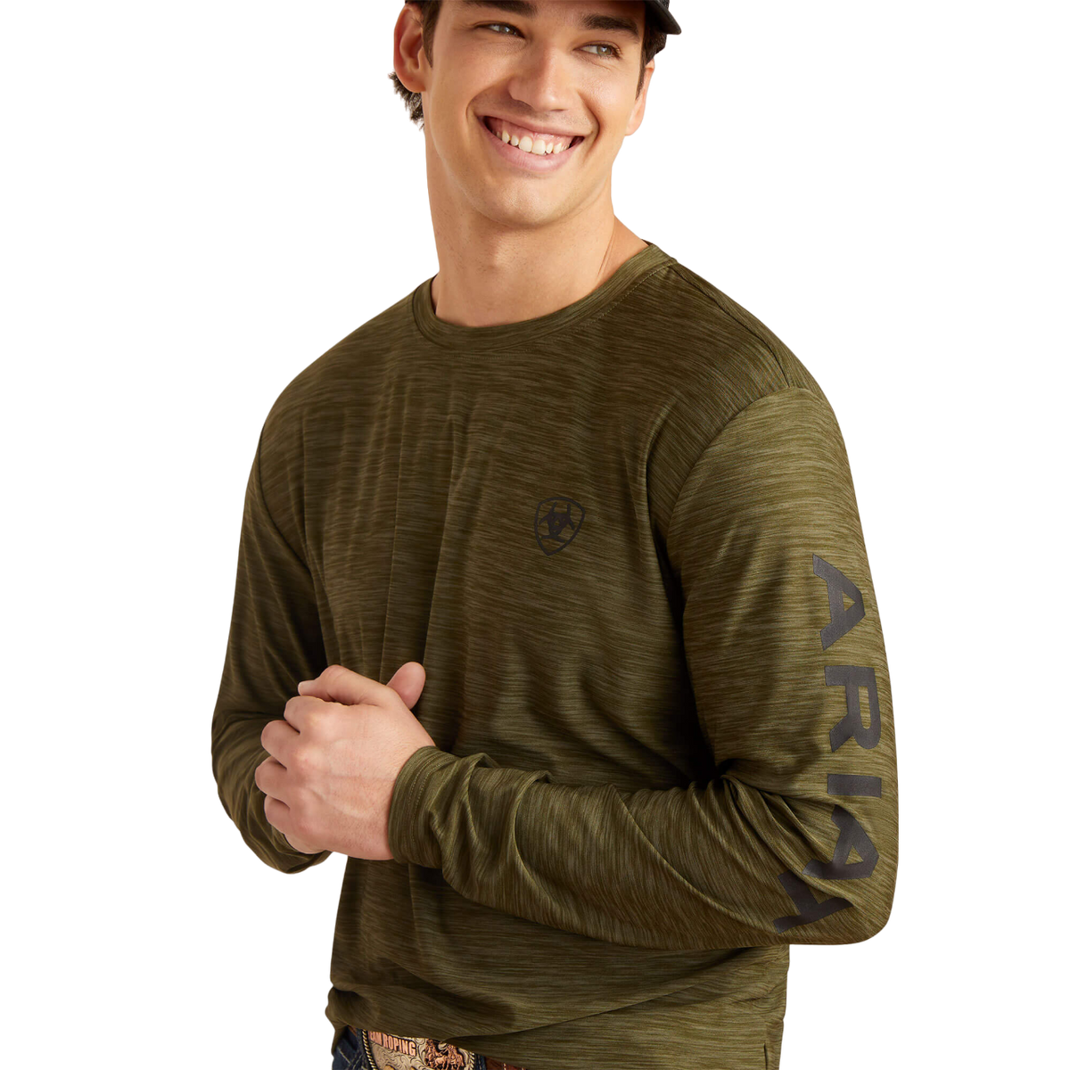 Ariat Men's Charger Logo Brine Olive T-Shirt