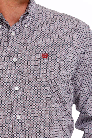 Cinch Mens´s Plaid Grey Western Shirt