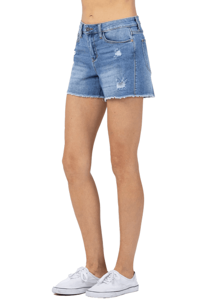Judy Blue Gray Cactus Shorts