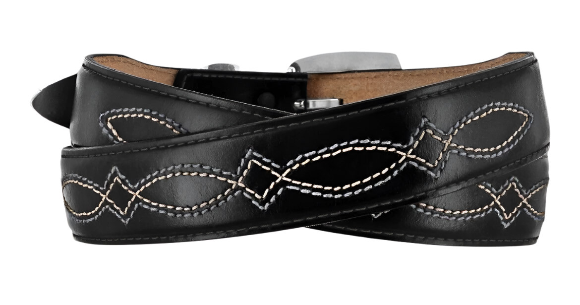 Justin Men's Cibola Leather Black Belt