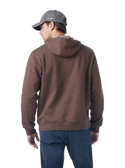 Wrangler Men's Dutton Ranch 1886 Brown Heather Hoodie