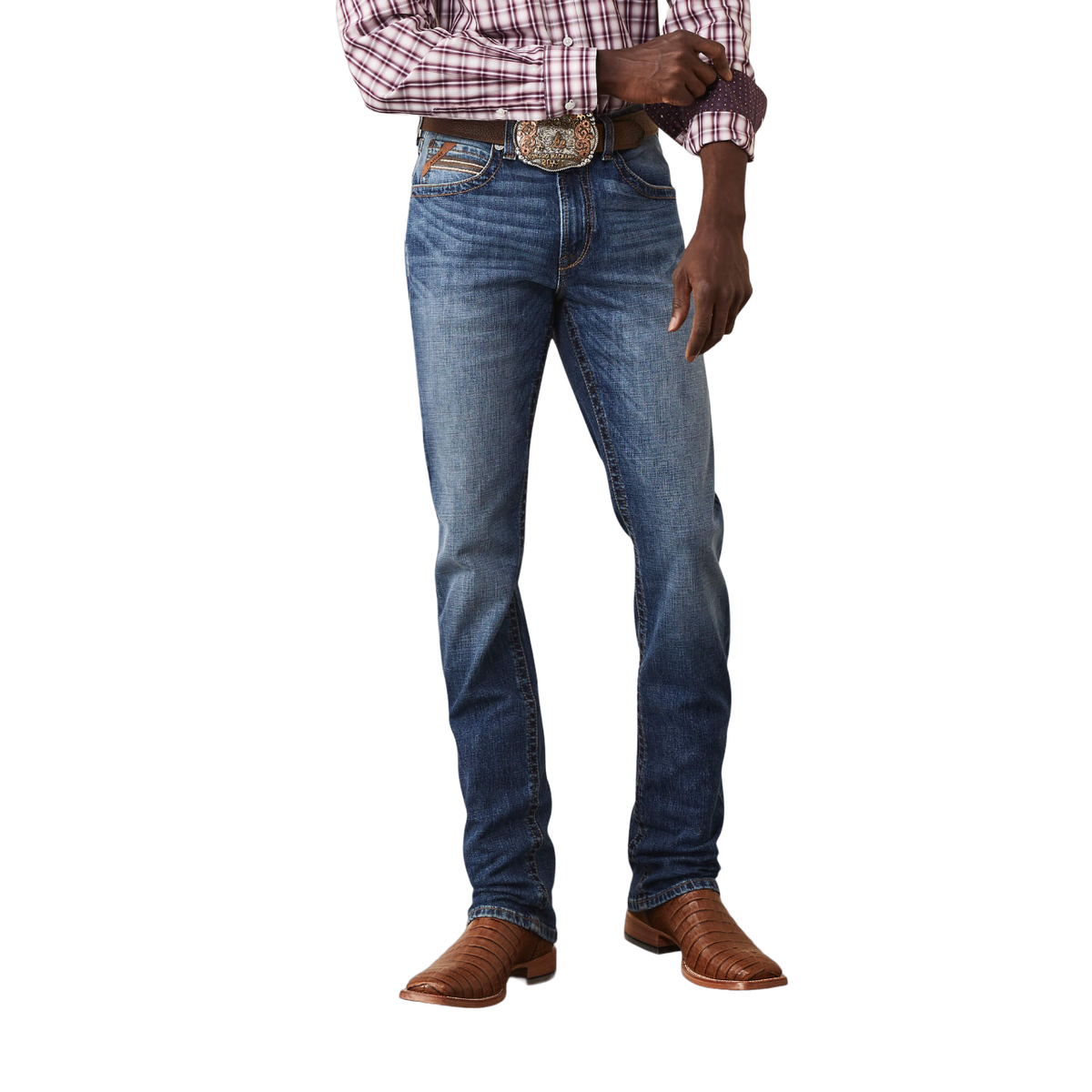 Ariat Men's Vintage Wessley Straight Blue Jeans