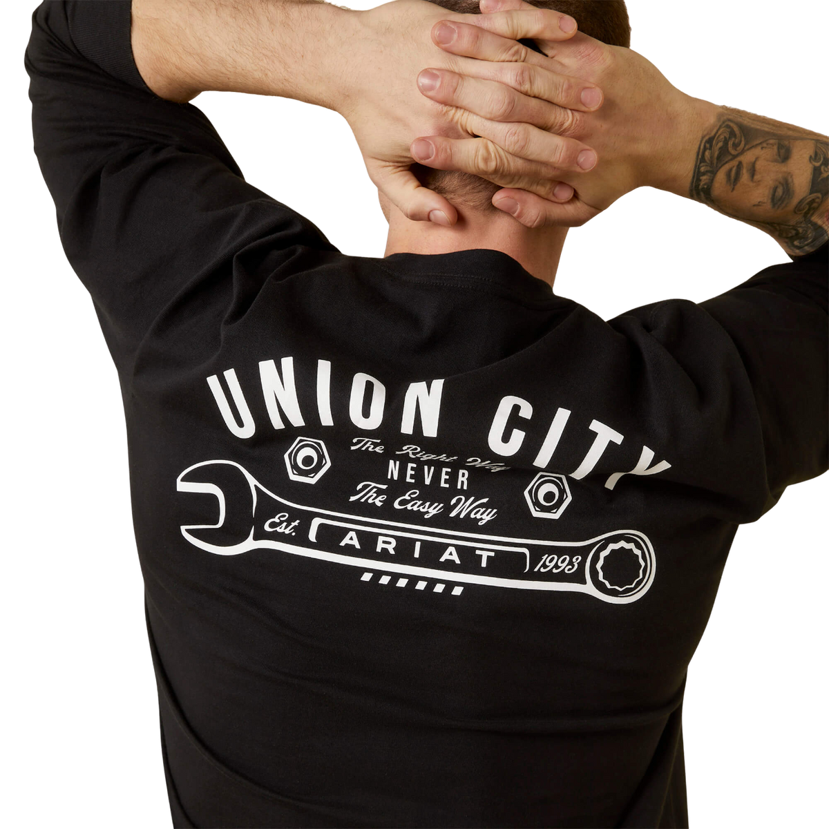 Ariat Clothing Men's Rebar Cotton Strong Black Shirt