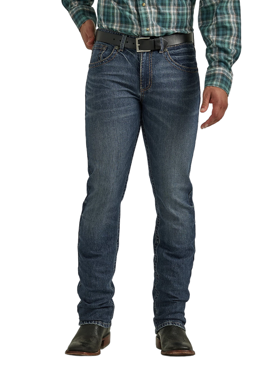 Stylish Wrangler Men's Rock Slim Straight Jeans - Quality Western Bottoms