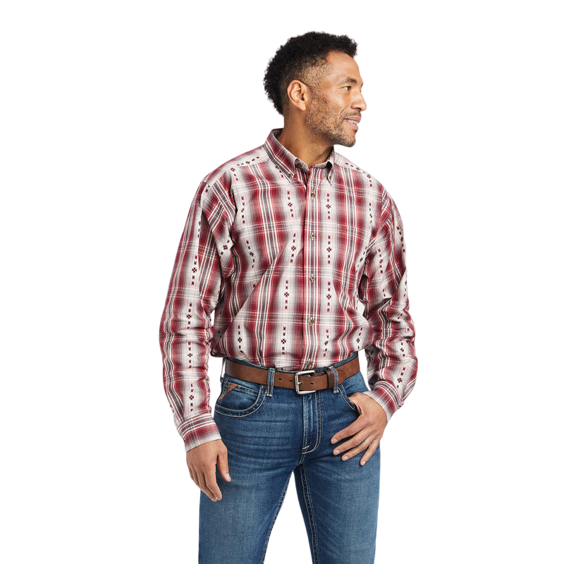 Ariat Men's Pro Series Classic Fit Red Shirt