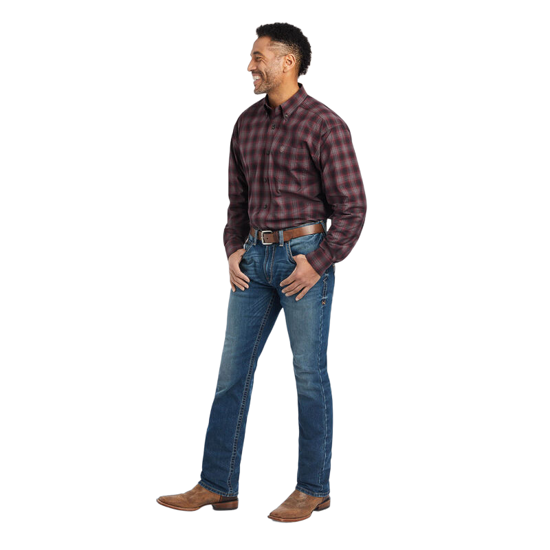 Ariat Men's Pro Series William Strech Classic Red Shirt