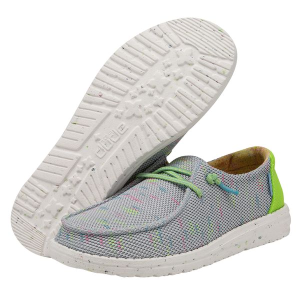 Hey Dude Women's Wendy Sox Glow Blu Casual Shoe
