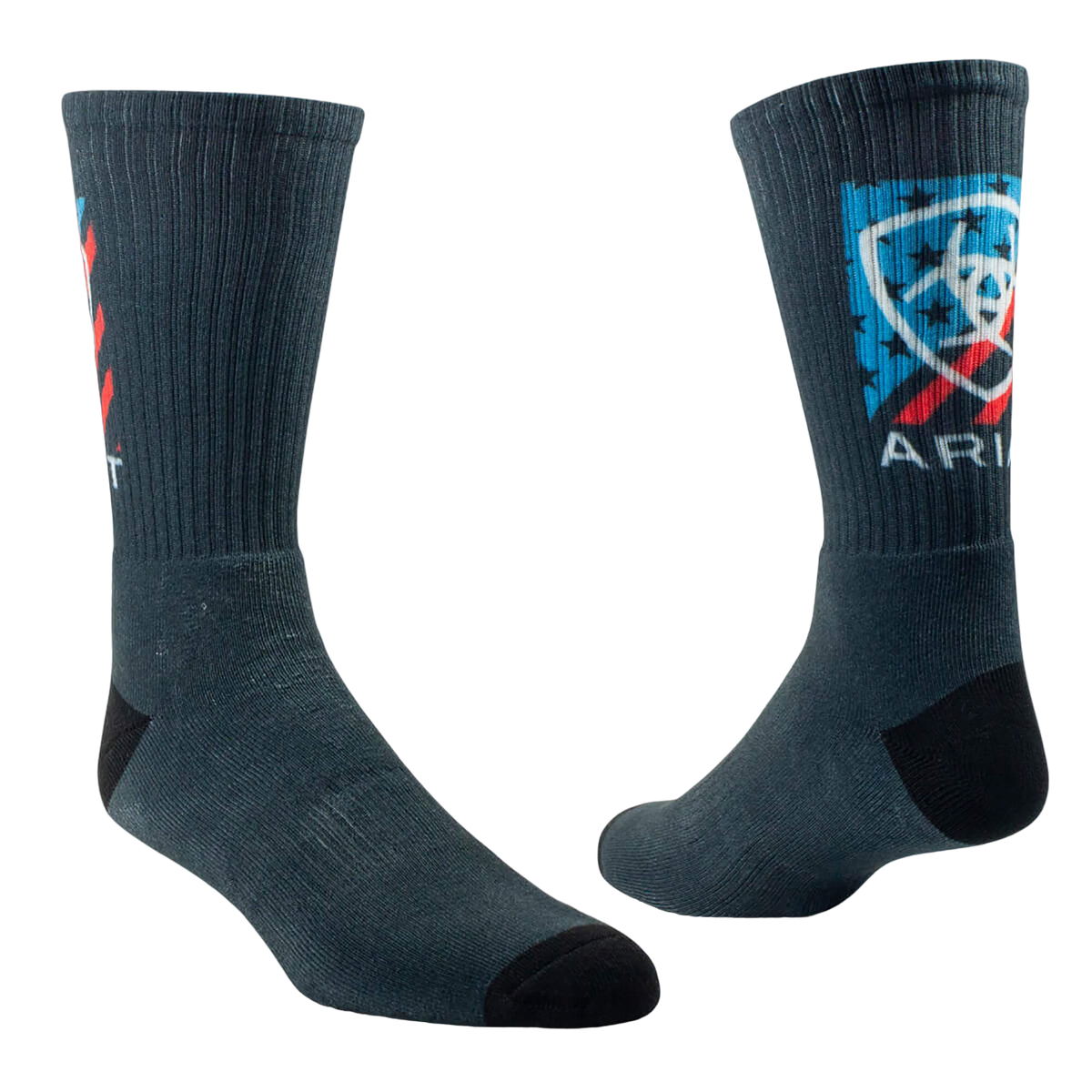 Ariat Patriot Graphic Crew 2 Pack Socks