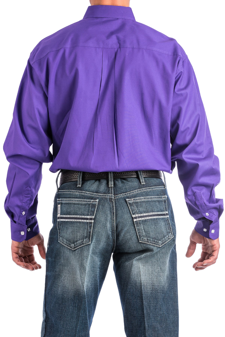 Cinch Men's 3xl Solid Purple Shirt