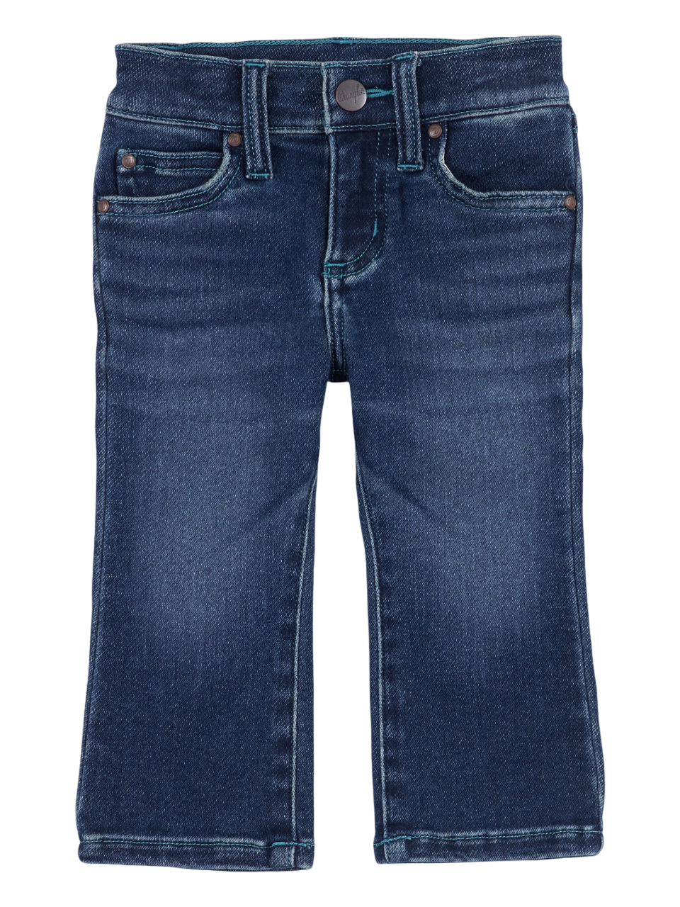 Wrangler Infant's Girl's Medium Wash Bootcut Blue Jeans