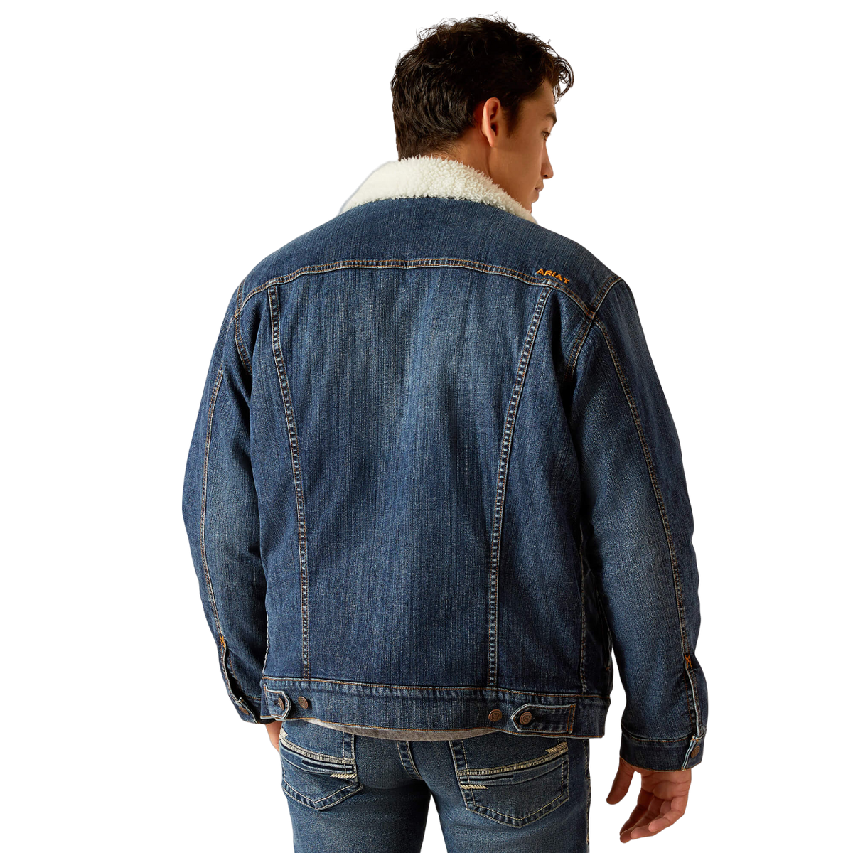 Ariat Men's Sherpa Lined Trucker Blue Jacket