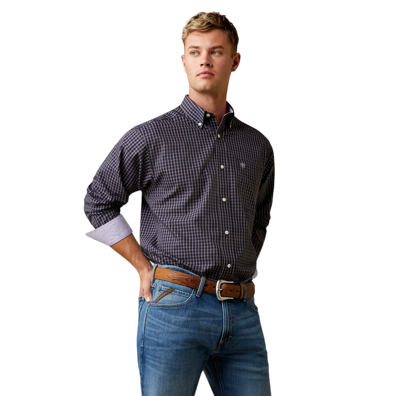 Ariat Mens Wrinkle Free Fitzgerald Fitted Shirt