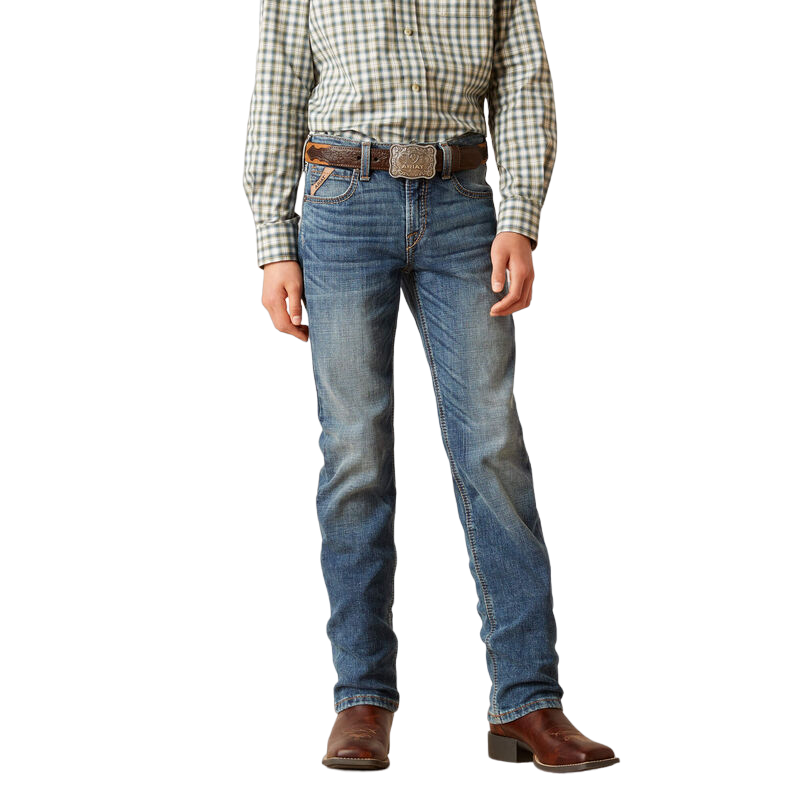 Ariat Boy's Paul Medium Wash Slim Fit Straight Leg Jeans