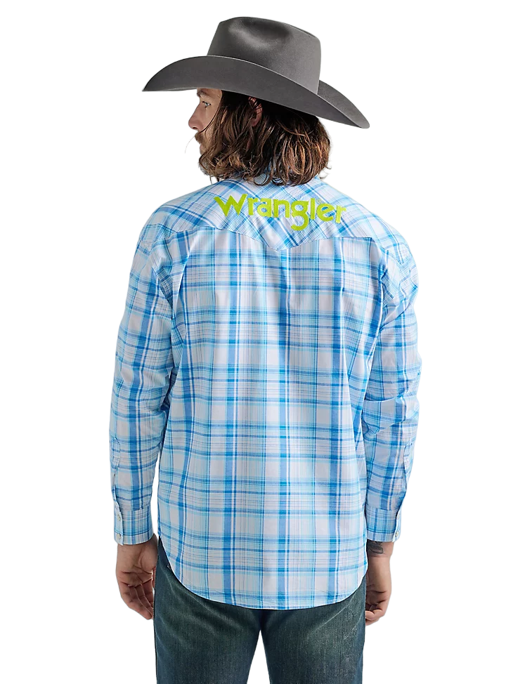 Wrangler Men's Western Plaid Shirt - Tall