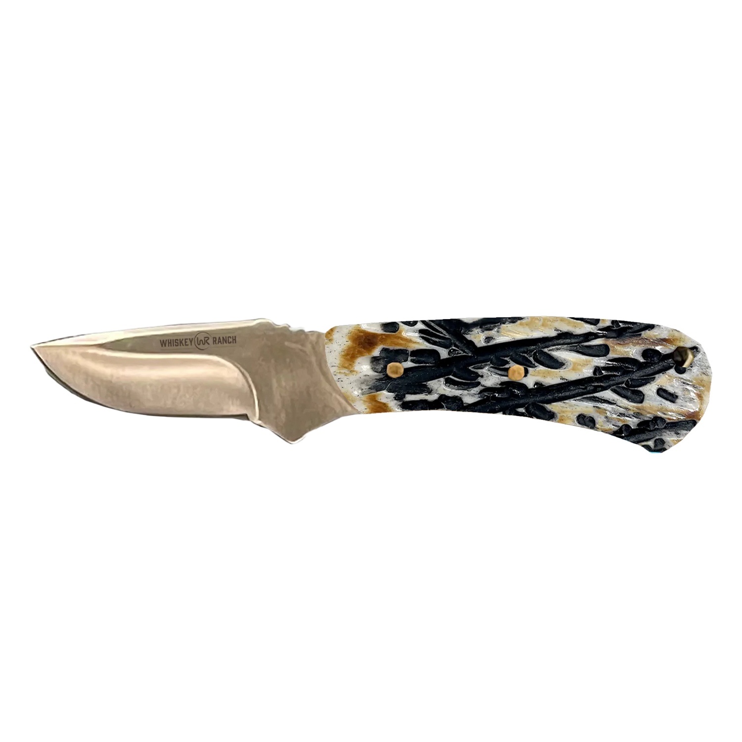 Whiskey Bent Burnt Bone Mini Skinner Pocket Knife