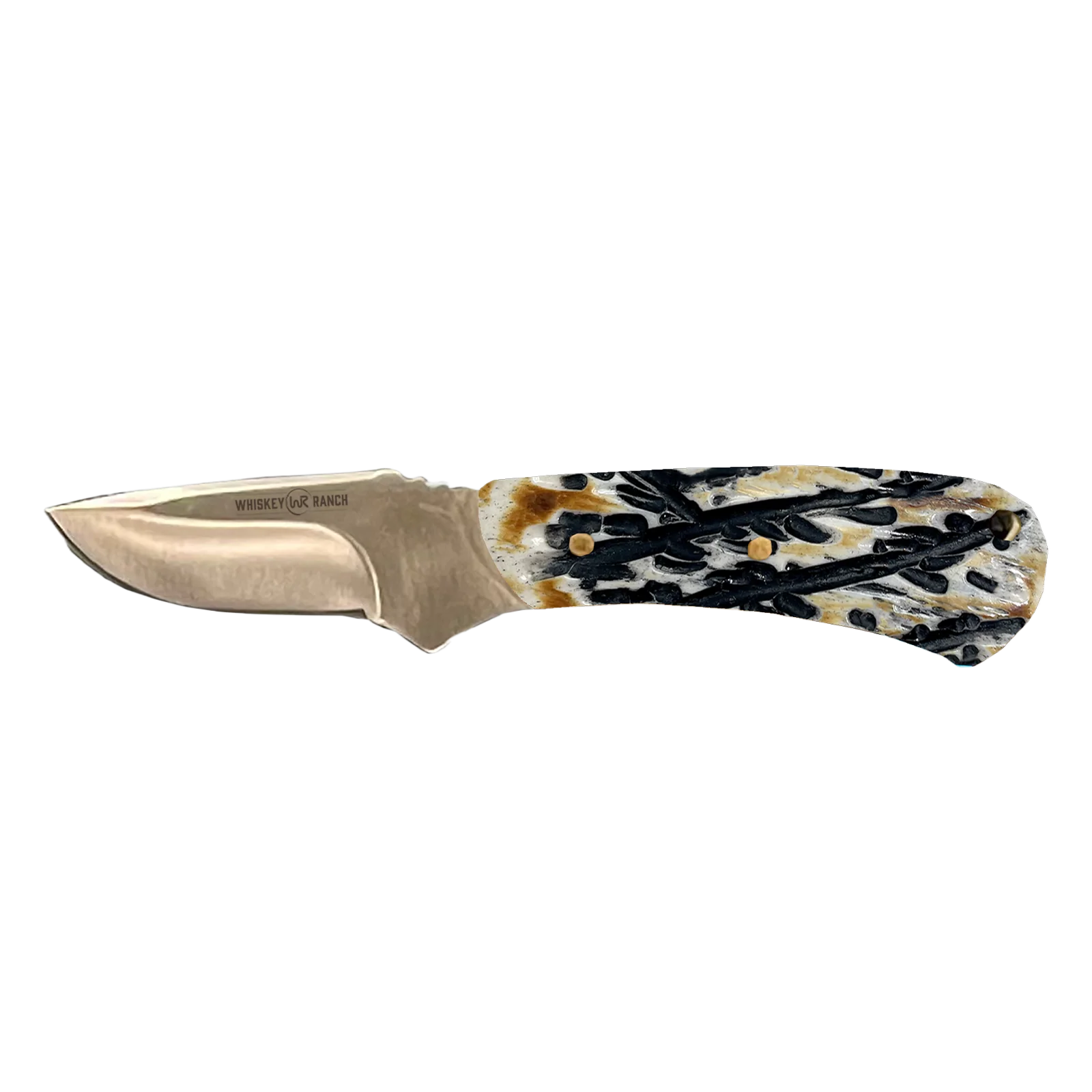 Whiskey Bent Burnt Bone Mini Skinner Pocket Knife