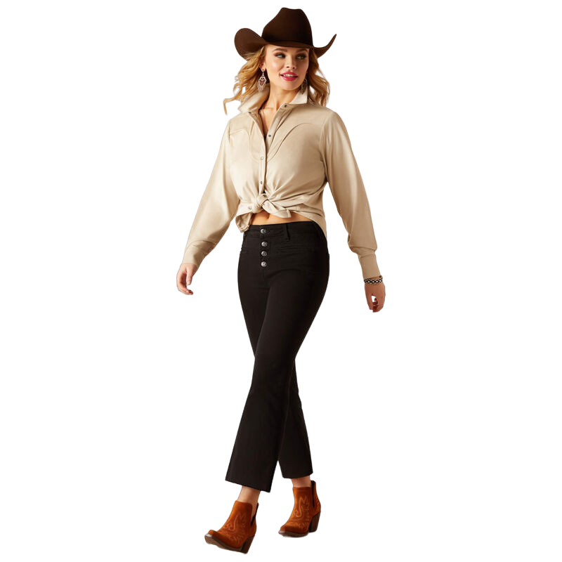 Ariat Women's Sage Suede Light Brown Blouse