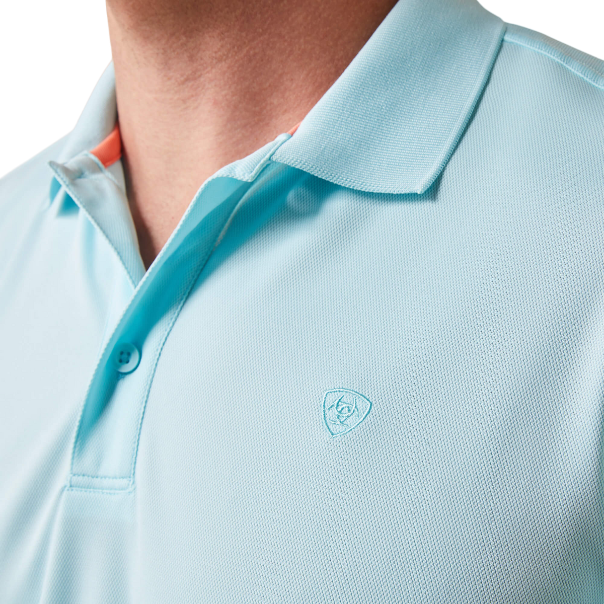 Ariat Men's TEK Turquoise Polo Shirt