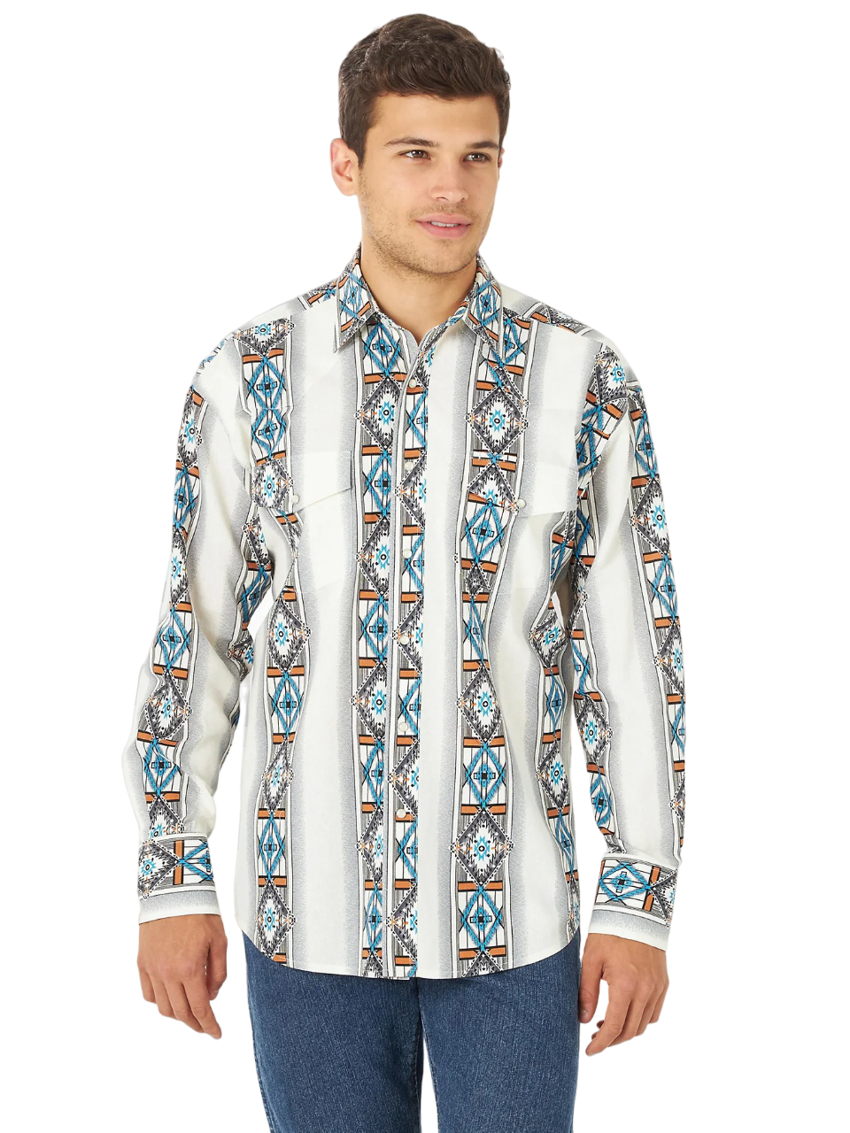 Wrangler Checotah Dress Western Long Sleeve Shirt