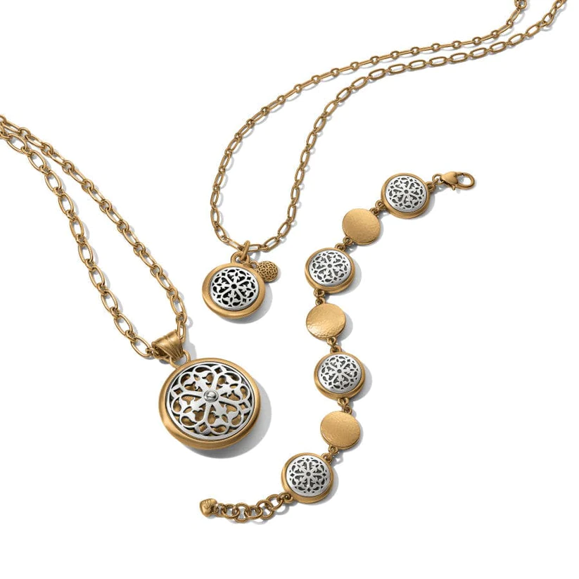Brighton Women's Ferrara Two Tone Luce Small Pendant Necklace