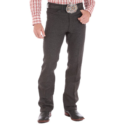 Wrangler Men's Wrancher Dress Jean (44x32 Heather Black)