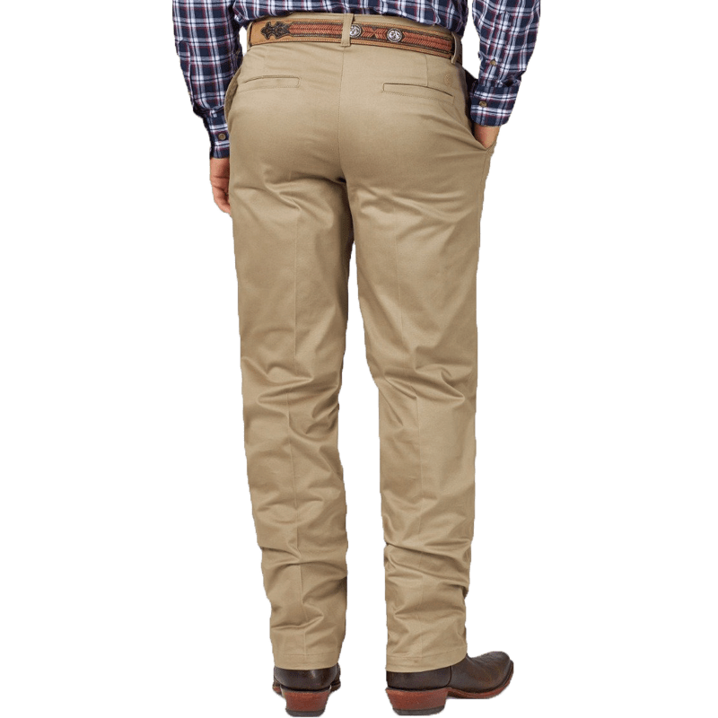 Wrangler Men's Casual Relaxed Fit Flat Front Khaki Pants