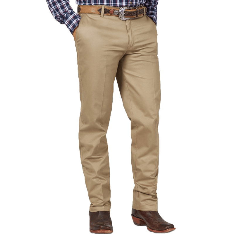 Wrangler Men's Casual Relaxed Fit Flat Front Khaki Pants