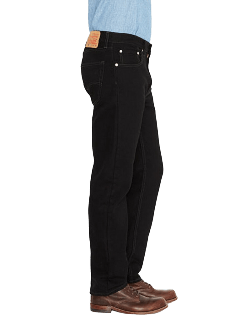 Levi Strauss Men's 505 Regular Fit Black Jeans