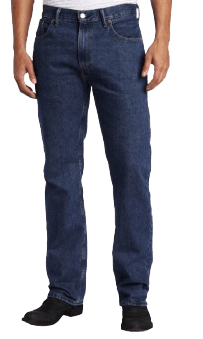 Levi Strauss Men´s 505 Regular Fit Straight Mid Rise Dark Blue Jeans