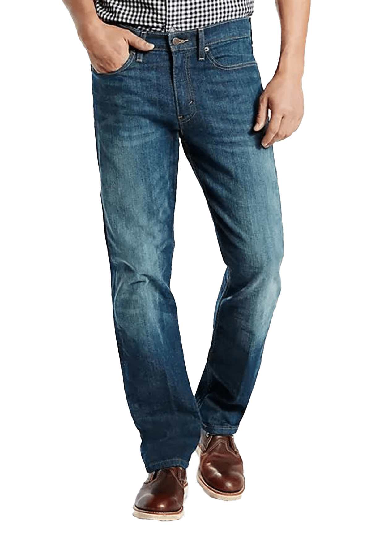 Levi Strauss Men's 514 Straight Fit Blue Jeans