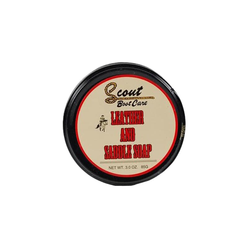 M&F Unisex Scout Leather Saddle White Soap