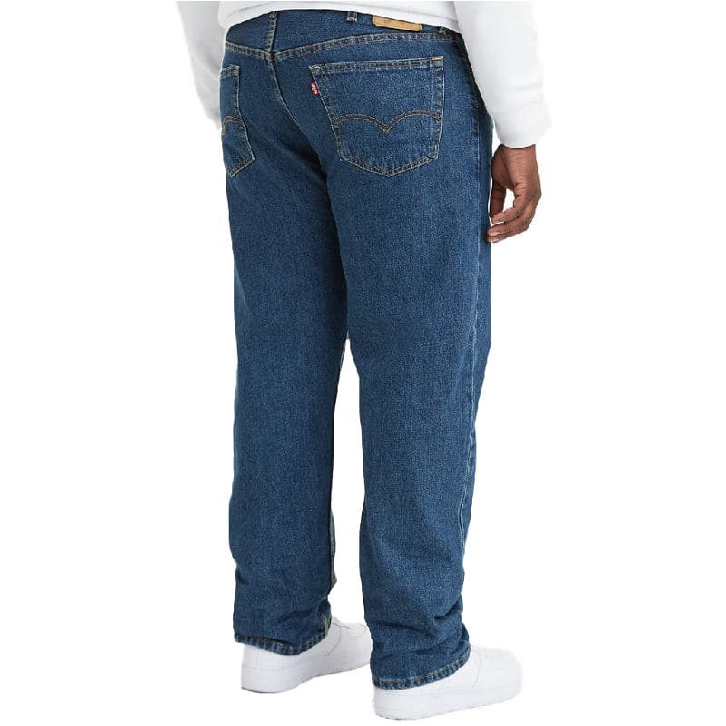 Levi Strauss Men's 505 Mid Rise Dark Stonewash Jeans