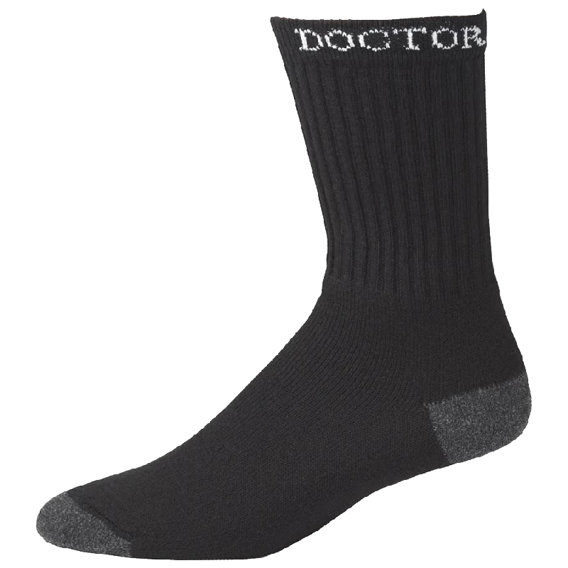 Boot Doctor Men's Super Crew Black Socks