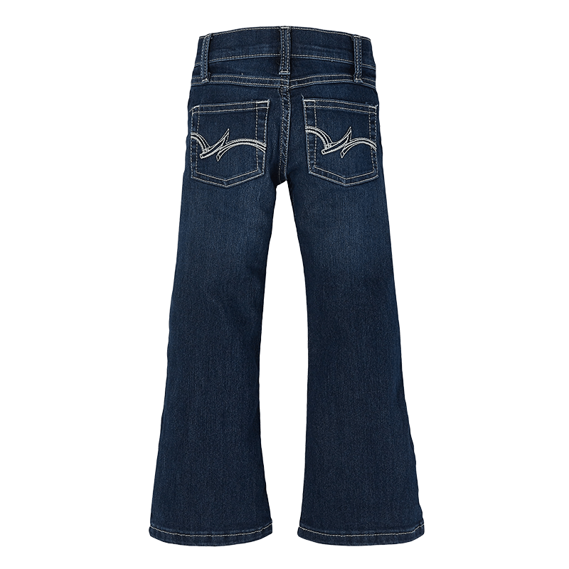 Wrangler Girl's Boot Cut Jeans With Embroidered Pocket