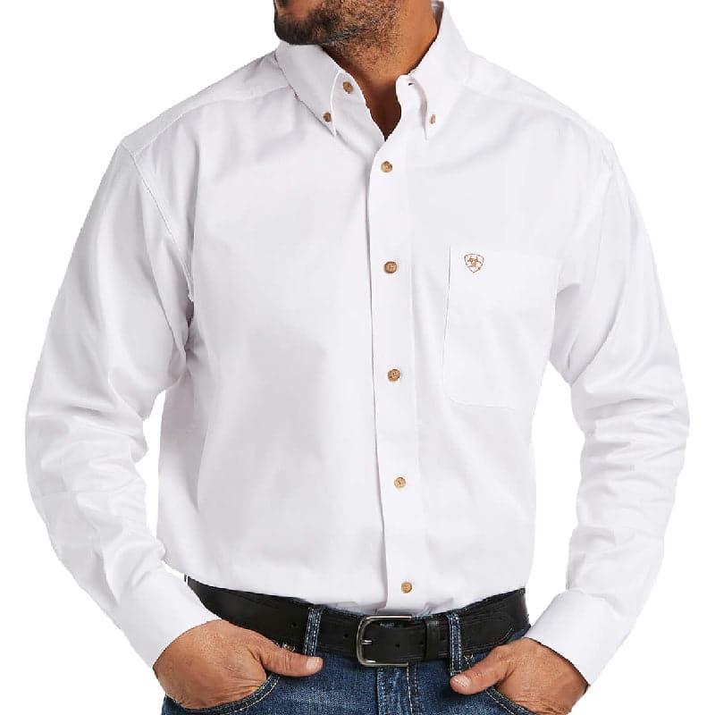 Ariat Twill Classic White Button-Down Shirt